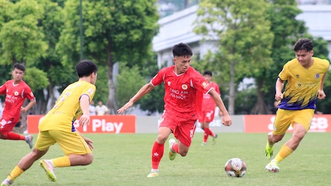 CLB Hà Nội và Thể Công góp mặt ở bán kết giải bóng đá U21 VĐQG 2026